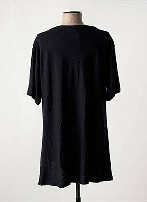Tunique manches courtes col v noir OZAI N KU femme