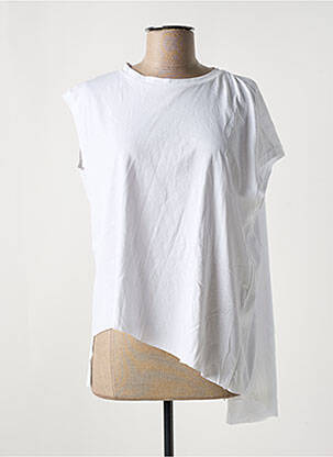 Tunique manches courtes tissage jersey blanc LOTUS EATERS femme