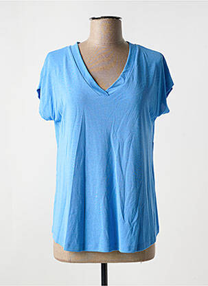 T-shirt stretch manches courtes bleu MASAI femme