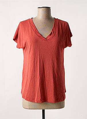 T-shirt stretch manches courtes orange MASAI femme