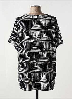 T-shirt coupe droite manches courtes noir MASAI femme
