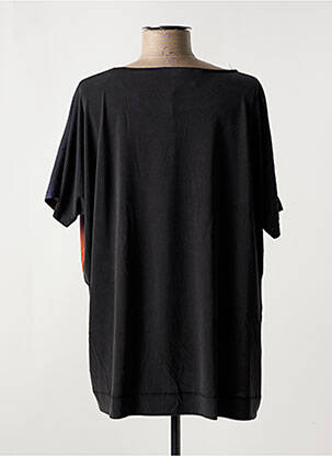 T-shirt coupe droite manches courtes noir OZAI N KU femme