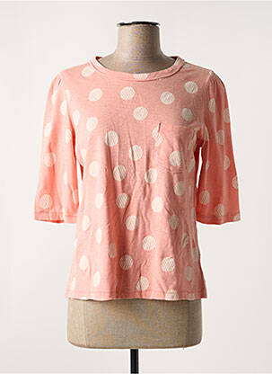T-shirt stretch manches 3/4 rose WHITE STUFF femme