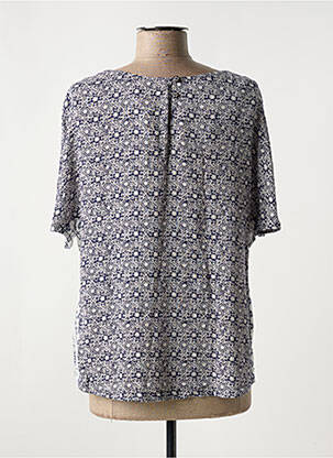 Blouse imprimé fleurs manches courtes bleu WHITE STUFF femme