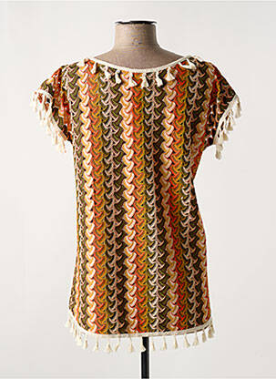 Top manches courtes manches courtes orange AN II VITO femme