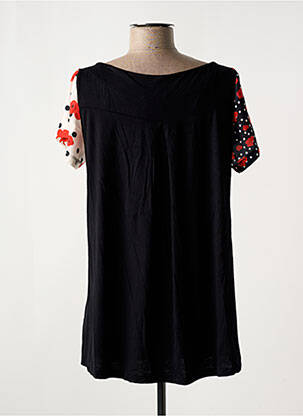 Blouse imprimé fleurs manches courtes noir AN II VITO femme