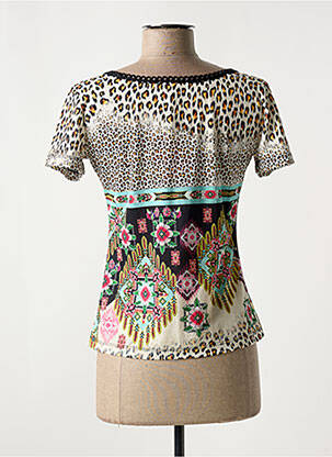 T-shirt stretch manches courtes noir LO! LES FILLES femme