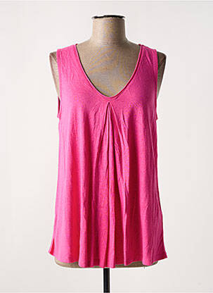 Débardeur col v sans manche rose WHITE STUFF femme