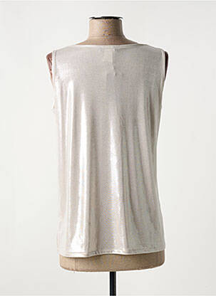 Top stretch sans manche argent AN II VITO femme