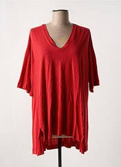 T-shirt rouge OZAI N KU pour femme seconde vue