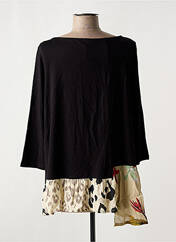 Tunique manches longues noir ALEMBIKA pour femme seconde vue