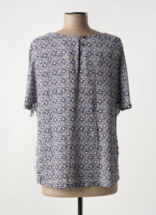 Blouse imprimé fleurs manches courtes bleu WHITE STUFF femme