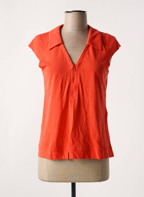 Polo orange SEMIOLOGY pour femme
