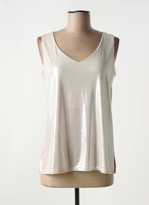Top argent AN II VITO pour femme