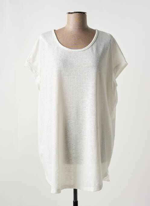 Tunique manches courtes beige GERSHON BRAM pour femme