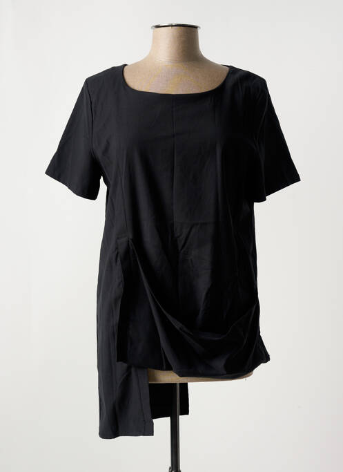 Tunique manches courtes noir ELSEWHERE pour femme
