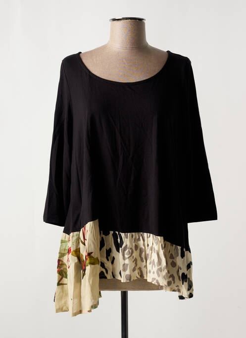 Tunique manches longues noir ALEMBIKA pour femme