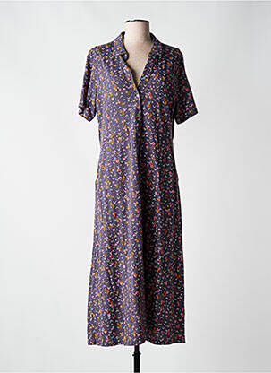 Robe longue manches courtes manches courtes violet WHITE STUFF femme