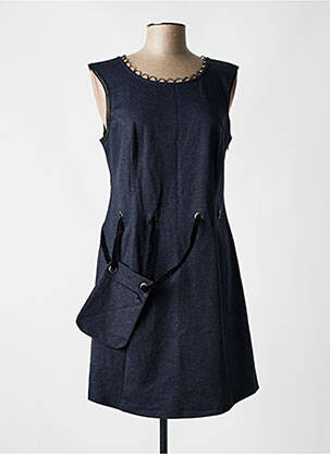 Robe courte sans manche sans manche bleu LOLESFILLES femme