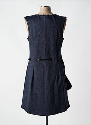 Robe courte sans manche sans manche bleu LO! LES FILLES femme