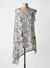 Tunique sans manche tissage crêpe gris LOTUS EATERS femme