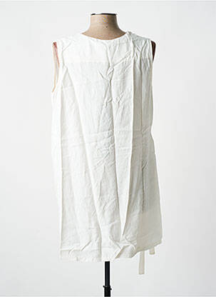 Tunique sans manche tissage crêpe beige LOTUS EATERS femme