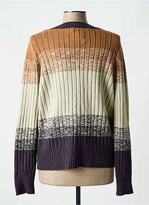 Gilet manches longues stretch beige YEST femme