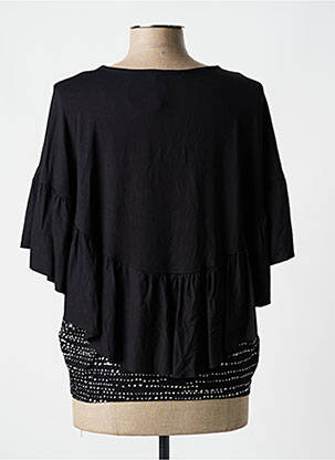 T-shirt stretch manches courtes noir ALEMBIKA femme