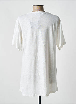 Tunique manches courtes légère et transparente blanc OZAI N KU femme