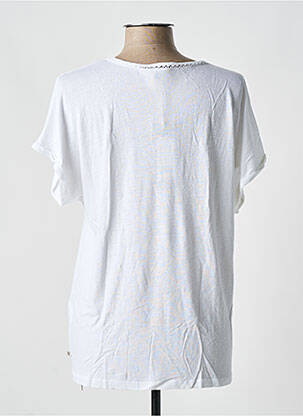 T-shirt col v manches courtes beige YEST femme