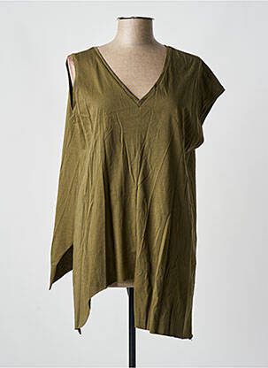 Tunique manches courtes tissage jersey vert LOTUS EATERS femme