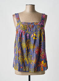 Top col carré fines bretelles violet WHITE STUFF femme