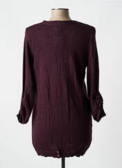 Gilet manches longues violet WHITE STUFF pour femme seconde vue