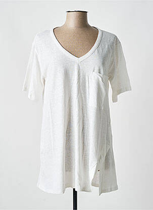Tunique manches courtes blanc OZAI N KU pour femme