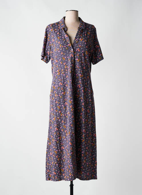 Robe longue manches courtes manches courtes violet WHITE STUFF femme