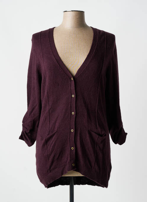 Gilet manches longues violet WHITE STUFF pour femme