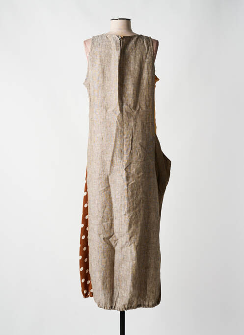 Robe longue marron ALEMBIKA pour femme