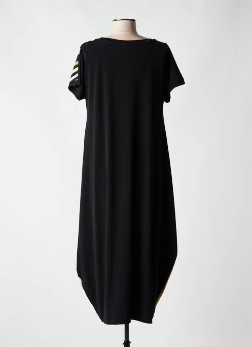 Robe mi-longue noir ALEMBIKA pour femme