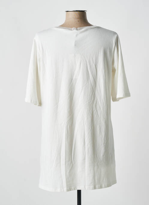 Tunique manches courtes beige LUUKAA pour femme