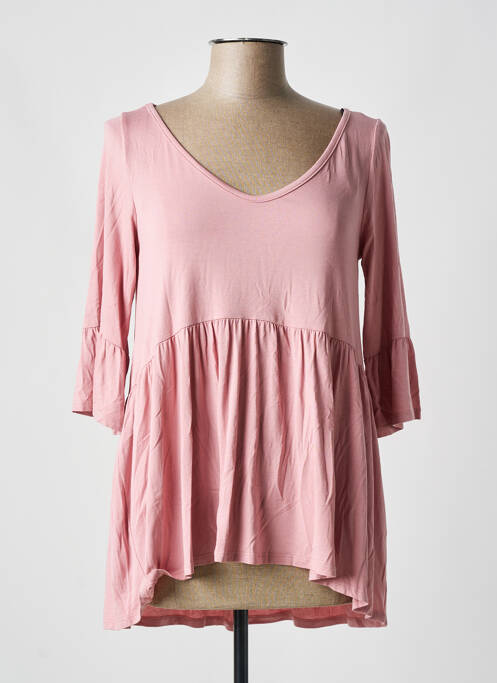 Tunique manches longues rose AN II VITO pour femme