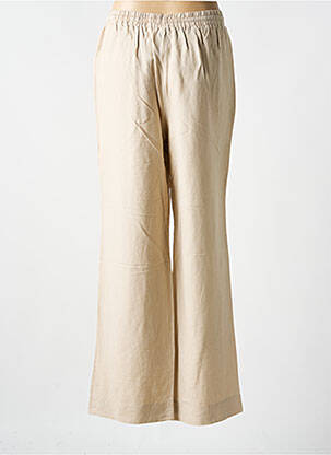 Pantalon large poches taille normale beige YEST femme
