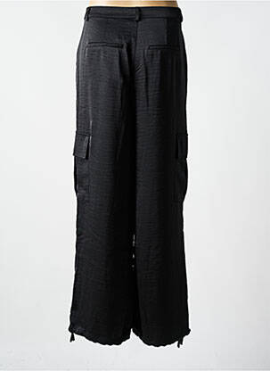 Pantalon large fermeture zippée sous rabat boutonné taille normale noir YEST femme