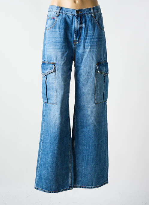 Jeans coupe large bleu ESQUALO pour femme