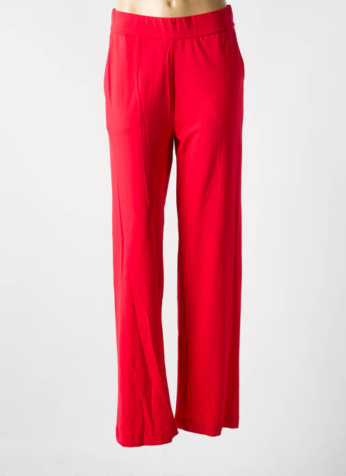 Pantalon droit rouge YEST pour femme