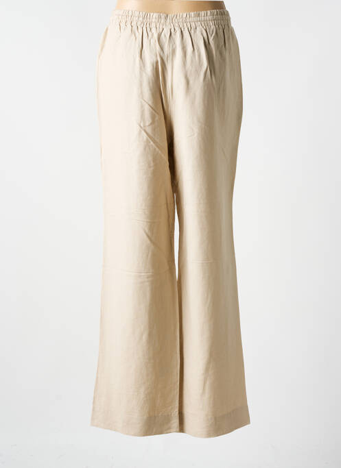 Pantalon large beige YEST pour femme