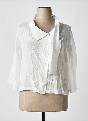 Veste casual fermeture boutonnée sur le devant beige LUUKAA femme