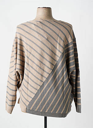 Pull stretch manches longues gris YESTA femme