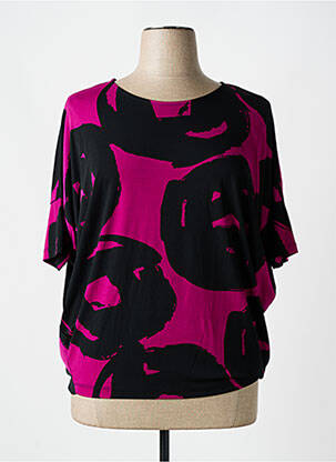 T-shirt manches 3/4 manches 3/4 violet ALEMBIKA femme