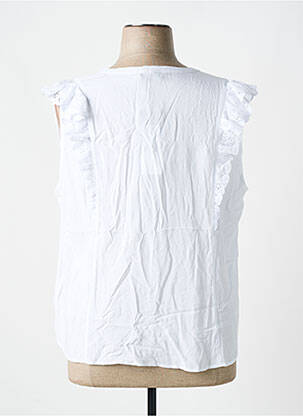 Chemisier coupe cintrée manches courtes blanc YEST femme