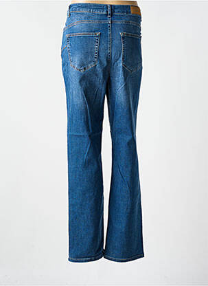Jeans coupe droite stretch taille normale bleu YEST femme